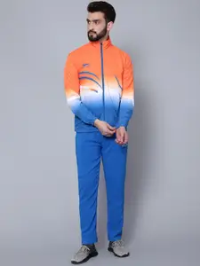 Shiv Naresh Men Color-Blocked Mid-Rise Fit-Burst Sports Tracksuits