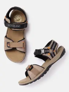 Woodland Men Colourblocked Comfort Sandals