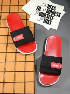 aadi Men Printed Slider Flip Flops
