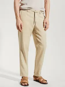 MANGO MAN Slim Fit High-Rise Trousers