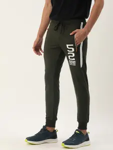 Sports52 wear Men Slim Fit Brand Logo Printed Joggers