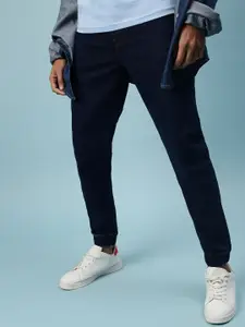 VEIRDO Men Blue Original Slim Fit Stretchable Drawstring Cotton Jeans