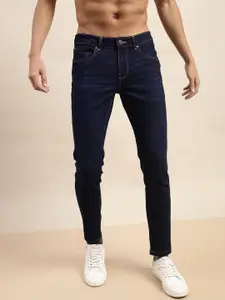 VEIRDO Men Dark Blue Mid-Rise Original Slim Fit Stretchable Cotton Jeans