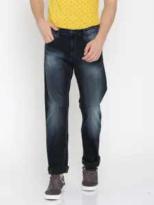 Lee Men Blue Rodeo Fit Mid-Rise Clean Look Stretchable Jeans
