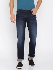 Lee Men Blue Regular Fit Mid-Rise Clean Look Stretchable Jeans