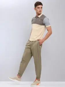 Technosport Colourblocked Polo Collar Antimicrobial Sports T-Shirt