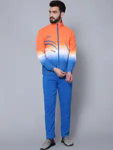Shiv Naresh Men Colourblocked High Neck Sports Tracksuit