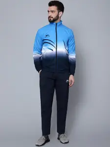 Shiv Naresh Men Colourblocked High Neck Sports Tracksuit