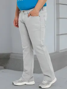 Urbano Plus Men Mid-Rise Clean Look Stretchable Bootcut Jeans