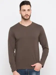 Status Quo V-Neck Full Sleeve Cotton T-shirt