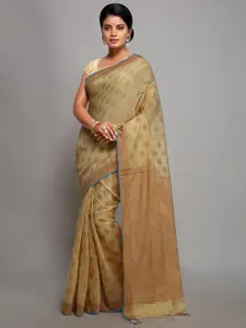 WoodenTant Ethnic Woven Design Zari Silk Cotton Banarasi Saree