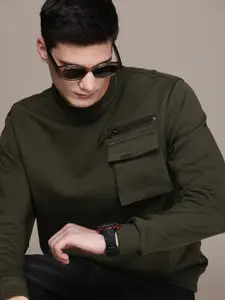 FCUK Full Sleeves Round Neck Casual Sweatshirt