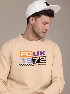FCUK Printed Sweatshirt with Applique