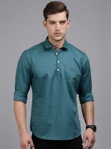 Louis Philippe Jeans Slim Fit Opaque Cotton Casual Shirt