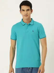 Parx Men Solid Polo Collar T-shirt