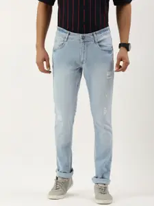 Parx Men Skinny Fit Mildly Distressed Stretchable Jeans