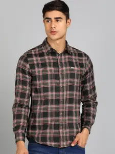 Urbano Fashion Slim Fit Tartan Checks Opaque Checked Casual Shirt