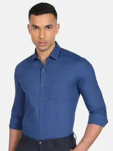 Arrow Slim Fit Self Design Pure Cotton Formal Shirt