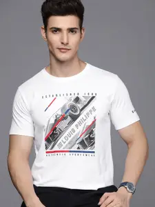Louis Philippe Ath.Work Men Graphic Printed Slim Fit T-shirt