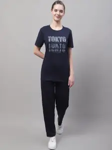 MACK JONNEY Printed Cotton T-Shirt & Track Pants Co-Ords