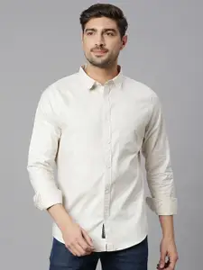 Thomas Scott Spread Collar Classic Slim Fit Pure Cotton Casual Shirt