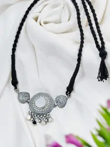Fabindia Sterling Silver Mirror Work Necklace