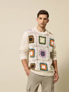 Mr Bowerbird Premium Knitted Crochet Cotton Relaxed Fit Pullover