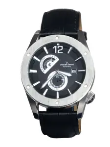 Jacques Lemans Men Dial & Leather Straps Analogue Chronograph Watch 1-1765A