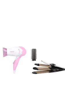 VEGA Set of VHSCC-05 All-Glam 4-in-1 Hair Styler & Insta Glam 1000 Hair Dryer