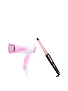 VEGA Set of VHCH-05 I-Curl Hair Curler & VHDH-05 Blooming Air 1000 Hair Dryer