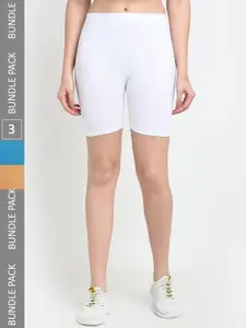 Jinfo Women Pack of 3 Cotton Sports Shorts