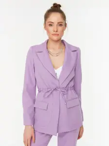 Trendyol Single-Breasted Tailored-Fit Front-Open Blazer