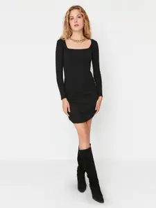 Trendyol Square Neck Sheath Mini Dress