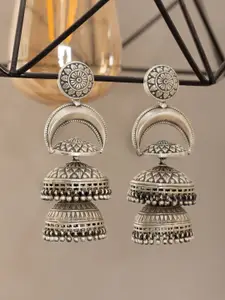 Shyle 925 Sterling Silver Classic Jhumkas Earrings