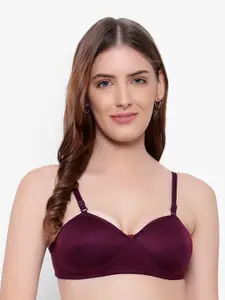 KYODO Lightly Padded Non-Wired All Day Comfort Seamless Cotton T-Shirt Bra