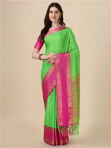 KALINI Checked Zari Mysore Silk Saree