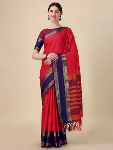 KALINI Checked Zari Mysore Silk Saree