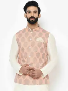 KISAH Printed Nehru Jacket