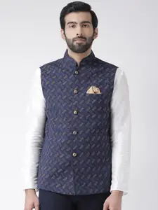 KISAH Printed Nehru Jacket