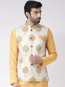 KISAH Printed Nehru Jacket