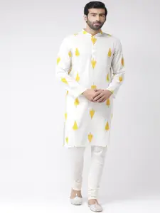 KISAH Men Printed  Regular Fit Ikat  Kurta