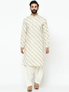 KISAH Men Geometric Printed Regular Fit Kurta