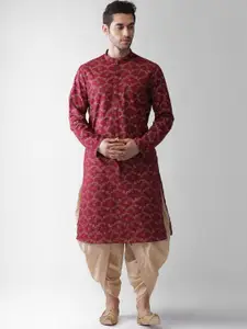 KISAH Ethnic Motifs Printed Mandarin Collar Kurta