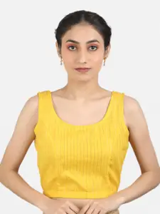 Llajja Woven Design Pure Cotton Non Padded Saree Blouse