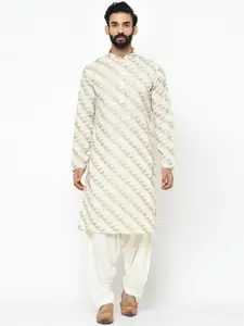 KISAH Men Geometric Printed Regular Fit Kurta