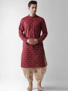 KISAH Ethnic Motifs Printed Mandarin Collar Straight Kurta