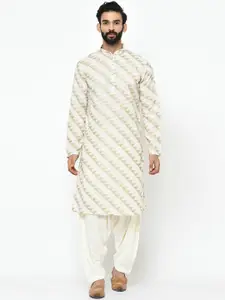 KISAH Men Geometric Printed Regular Fit Kurta