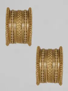 Peora Set of 26 Gold-Plated Bangles