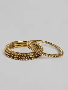 Peora Set of 4 Gold-Plated Bangles