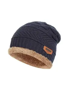 Alexvyan Women Woollen Beanie With Scarf